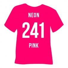 Poli-Tape Tubitherm Flock Neon Pink (241) - термотрансферна плівка Полі-Тейп Тубітерм Флок Неон Рожева (1 пог м)